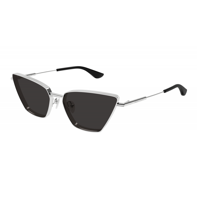 Sunglasses Alexander McQueen AM 0501 S- 001 Silver / Grey 58mm