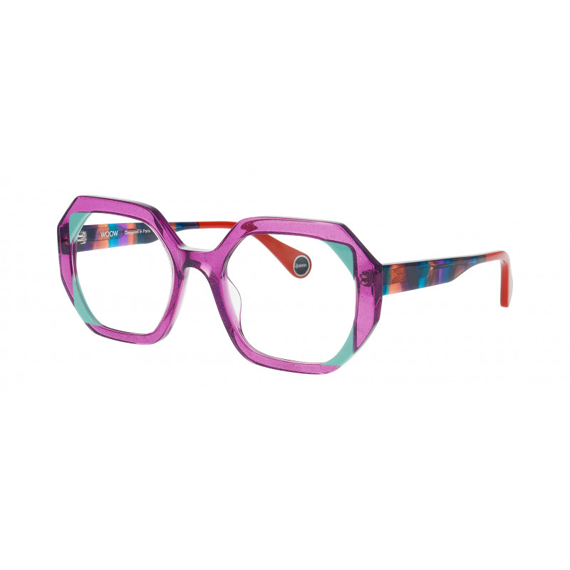 Eyeglasses WOOW HEART QUEEN 2 0970 Violet Paillete Eyeglasses WOOW HEART QUEEN 2 0970 Violet Paillete