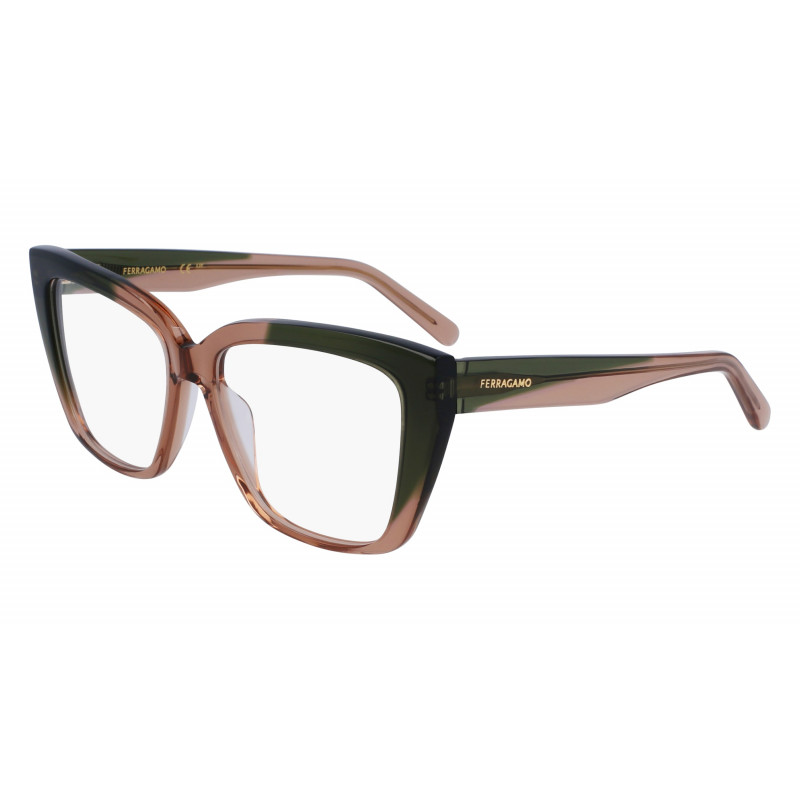 Eyeglasses FERRAGAMO SF 2939 N 326 Transparent Khaki/Light Brown Eyeglasses FERRAGAMO SF 2939 N 326 Transparent Khaki/Light Brown