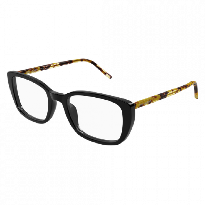Eyeglasses Saint Laurent SL 776 - 012 Black / Transparent Havana 53mm