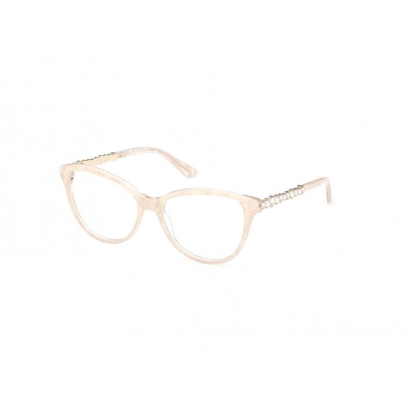 Eyeglasses Guess By Marciano GM 50060 059 Beige Brown/Pearl / Shiny Pale Gold 50mm