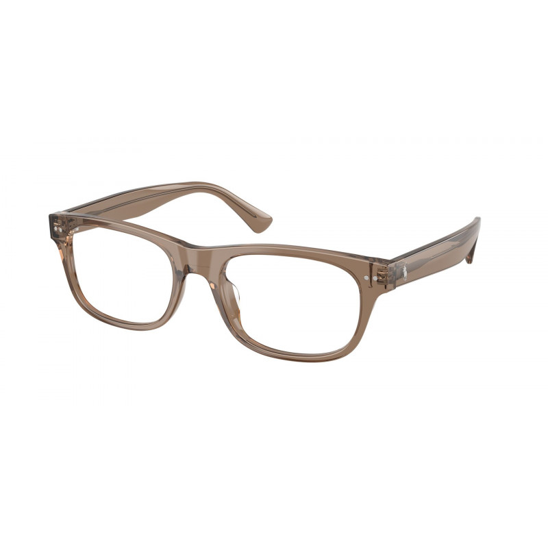 Eyeglasses Polo PH 2317 U 6085 Shiny Transparent Brown Taupe / Demo Lens 52mm