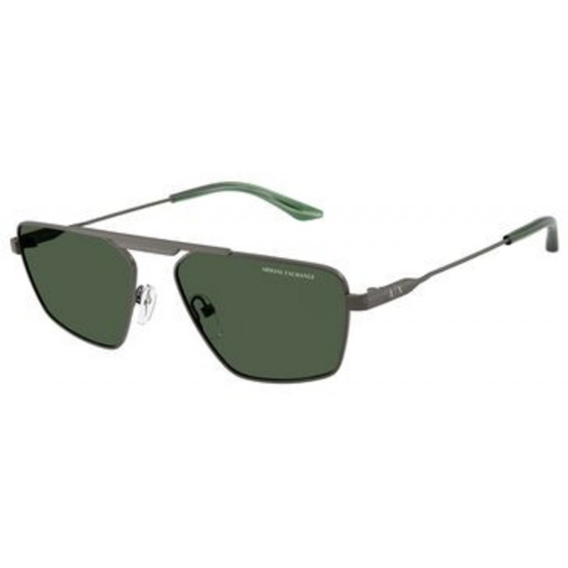 Sunglasses Armani Exchange AX 2059 S 613371 Matte Grey / Dark Green Policarbonate Standard 56mm