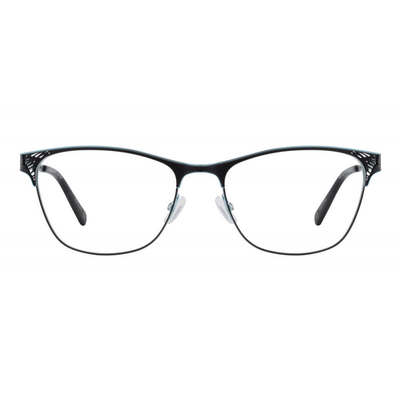 Eyeglasses Liz Claiborne L 691 ETJ Black Blue 55mm