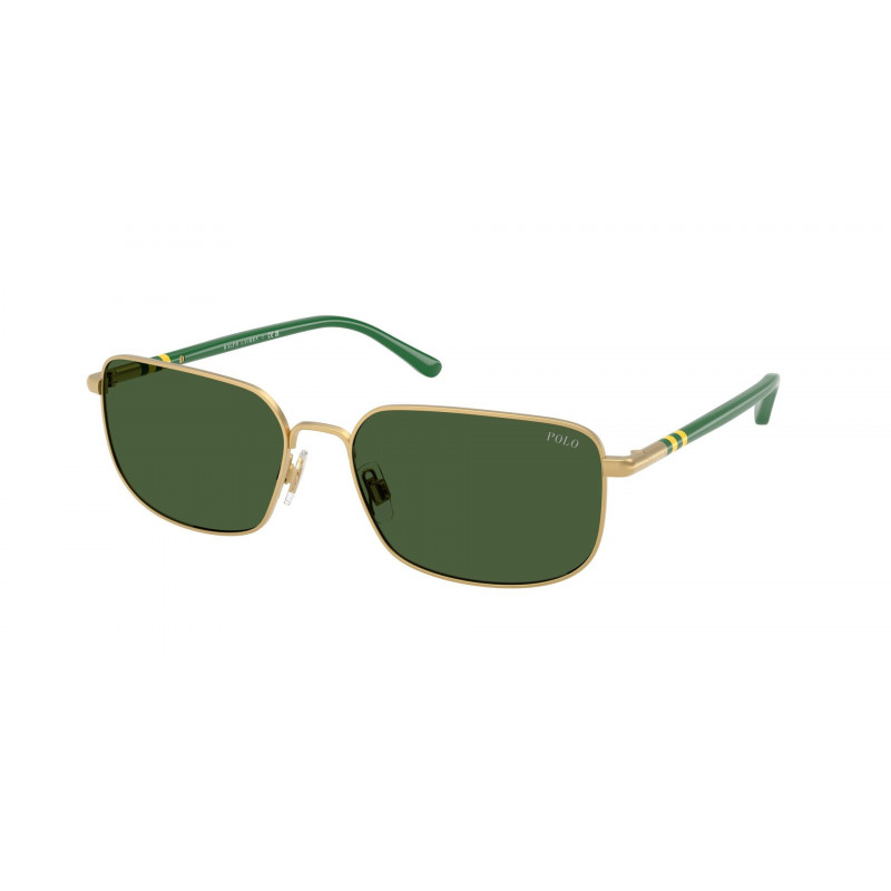 Sunglasses Polo PH 3159 947771 Semishiny Pale Gold / Bottle Green Polyamide Standard 58mm