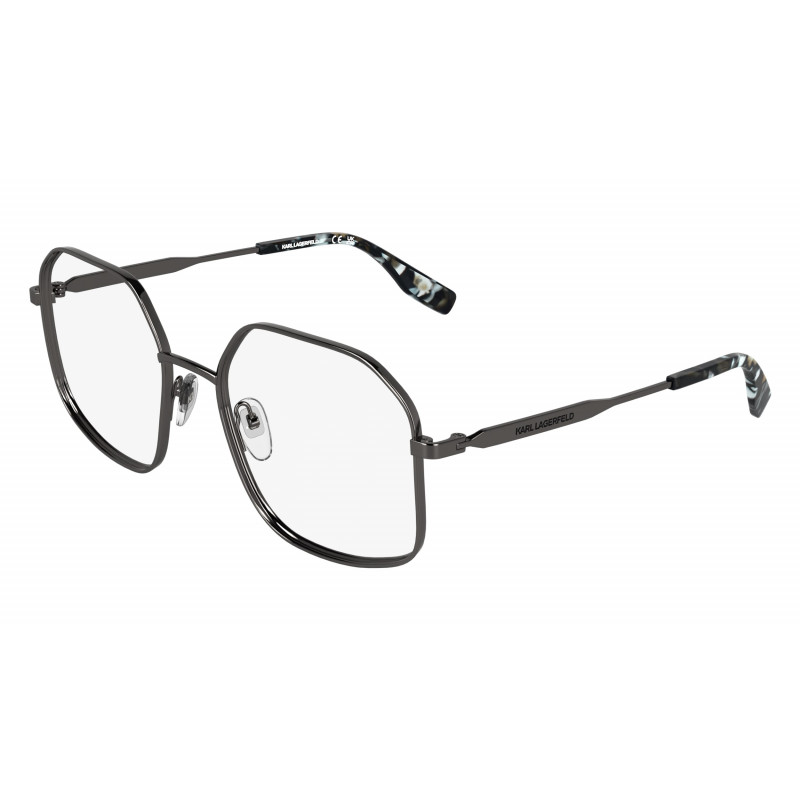 Eyeglasses KARL LAGERFELD KL 371 021 Dark  Ruthenium Shiny 56mm