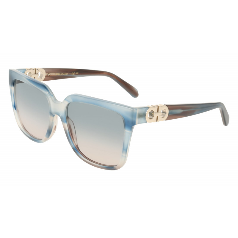 Sunglasses FERRAGAMO SF 2109 S 314 Striped Sand Blue 58mm