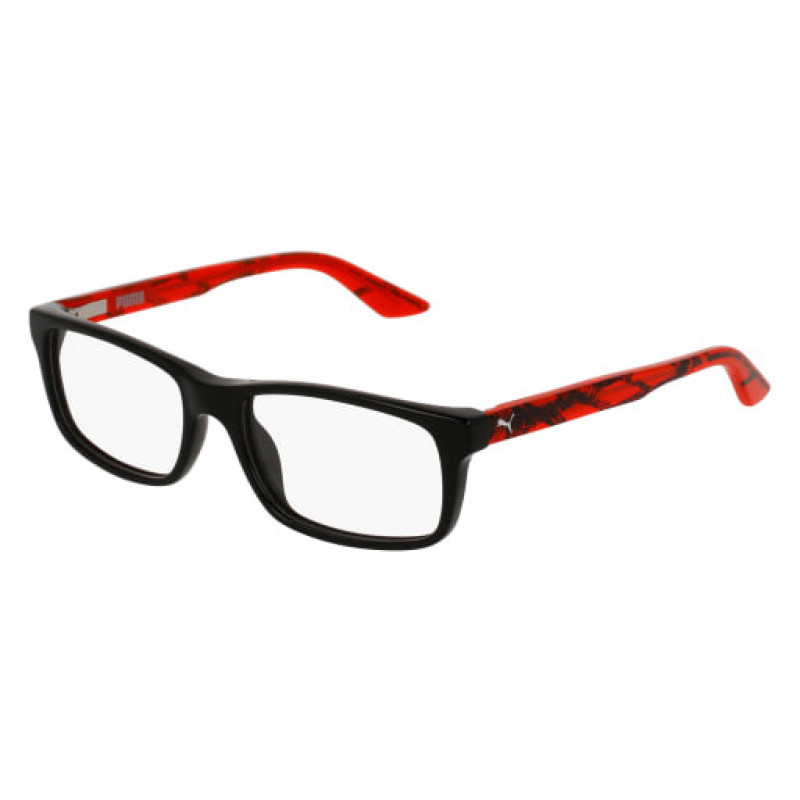Eyeglasses Puma PJ 0009 O- 001 Black / Transparent Red Eyeglasses Puma PJ 0009 O- 001 Black / Transparent Red
