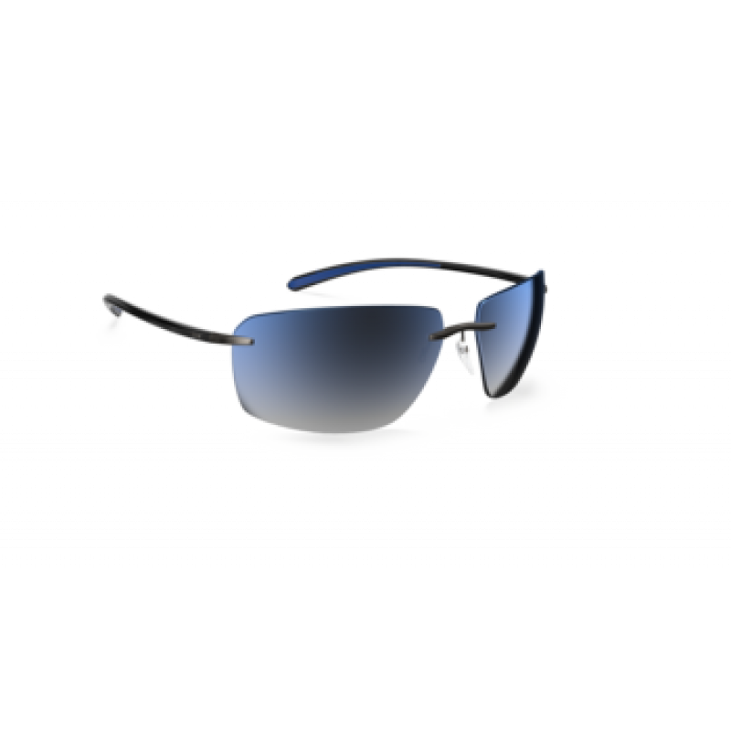 Sunglasses Silhouette Streamline Collection 8727 6560 Grey / Ocean Blue 64mm