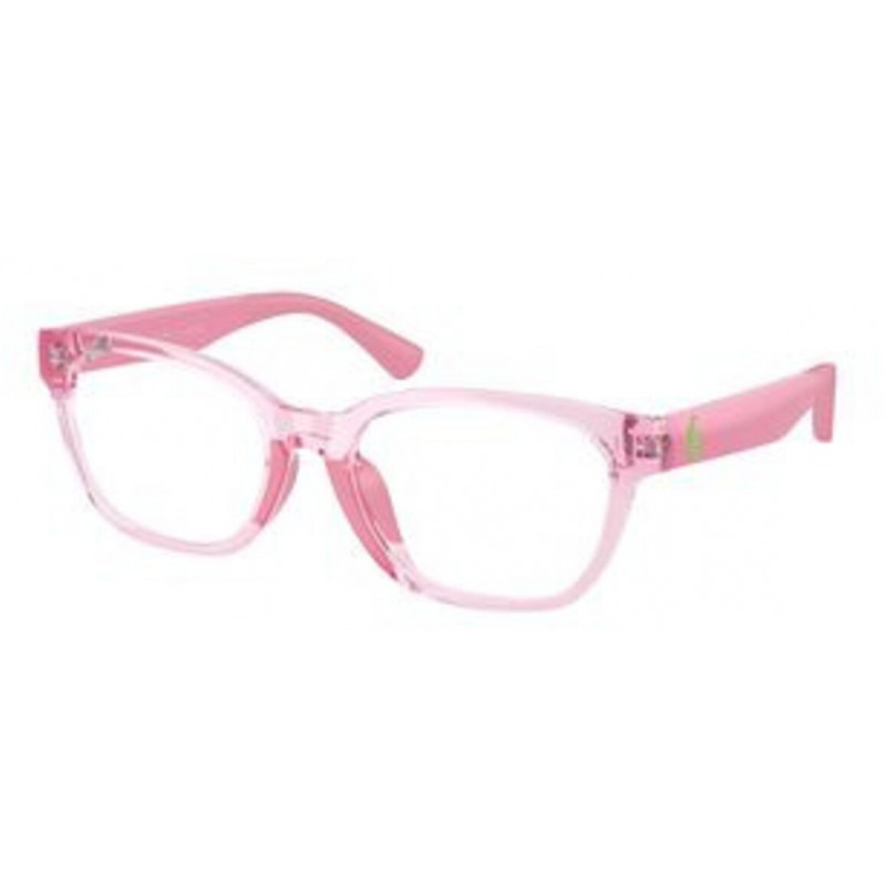 Eyeglasses Polo Prep PP 8553 U 6193 Shiny Transparent Violet / Demo Lens 47mm