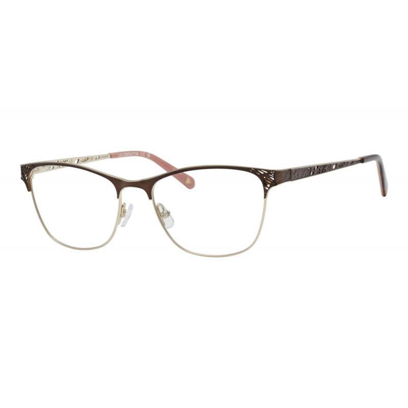 Eyeglasses Liz Claiborne L 691 FG4 Brown Gold 55mm