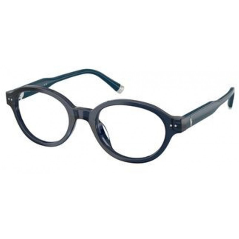 Eyeglasses Polo PH 2305 U 5955 Shiny Transparent Navy Blue / Demo 50mm