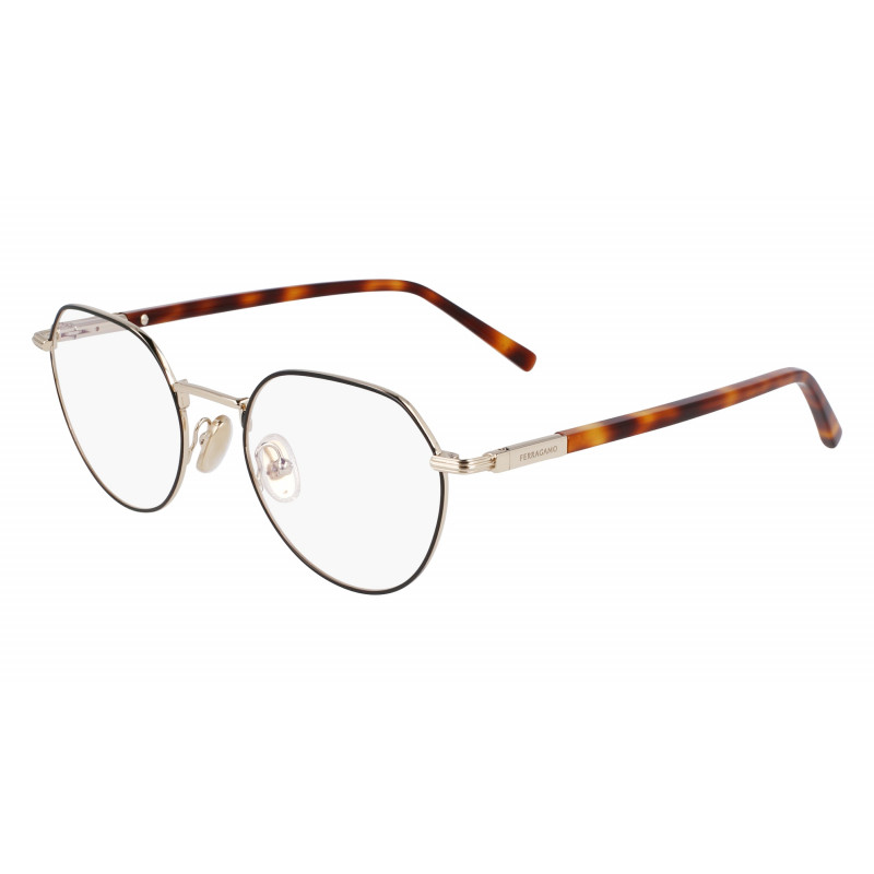 Eyeglasses FERRAGAMO SF 2233 703 Gold/Black Eyeglasses FERRAGAMO SF 2233 703 Gold/Black