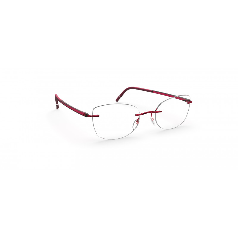Eyeglasses Silhouette The Wave Chassis Rimless 5567 3040 Cassis Red Eyeglasses Silhouette The Wave Chassis Rimless 5567 3040 Cassis Red