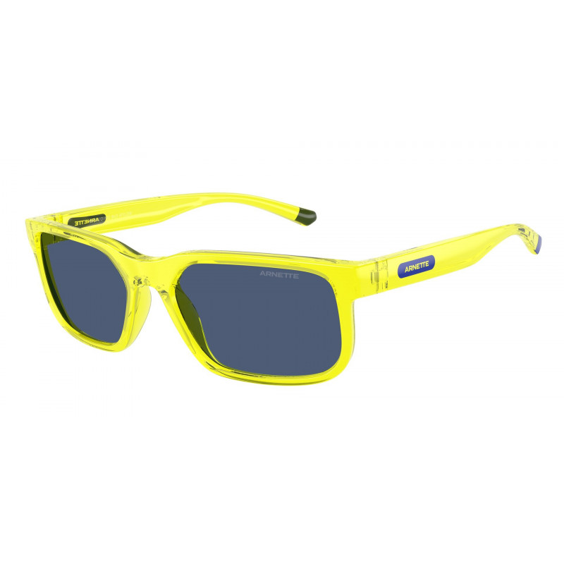 Sunglasses Arnette AN 4372 275780 Transparent Fluo Yellow / Dark Blue Policarbonate Standard 57mm