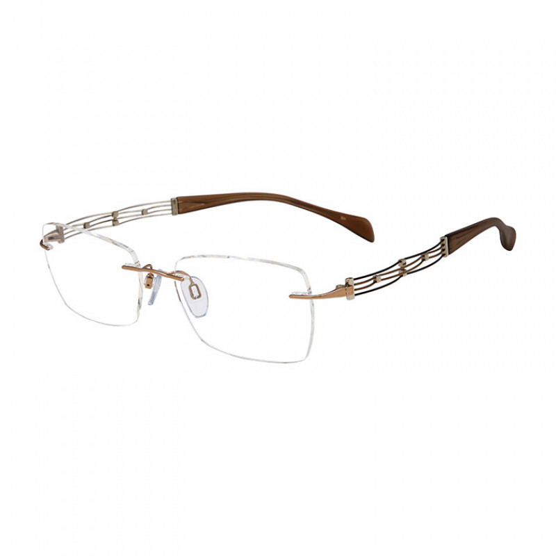 Eyeglasses Line Art 2187 Brown BR Eyeglasses Line Art 2187 Brown BR