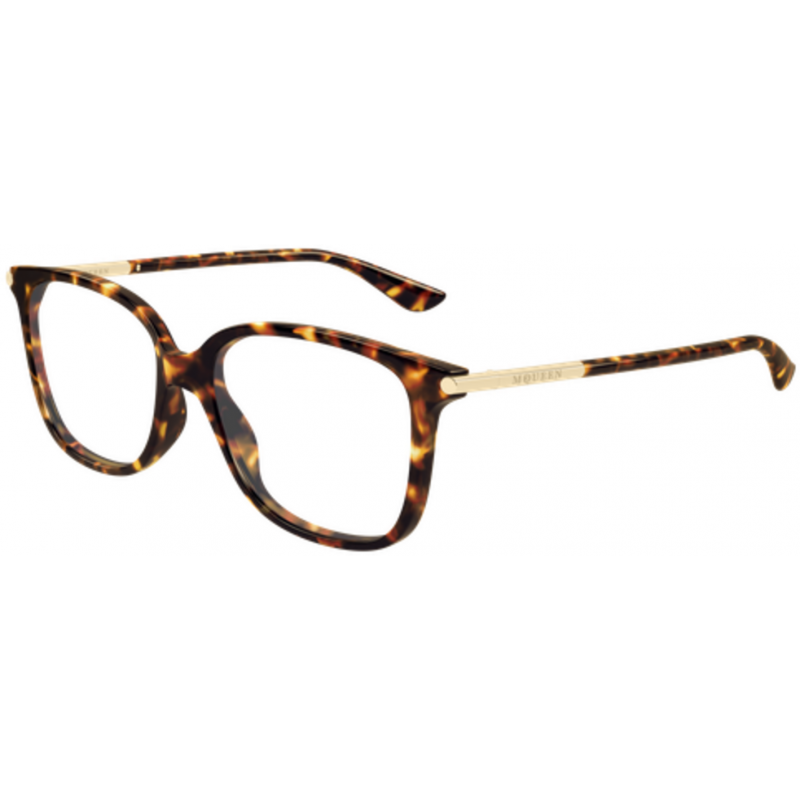 Eyeglasses Alexander McQueen AM 0554 O- 007 Havana / Transparent 53mm