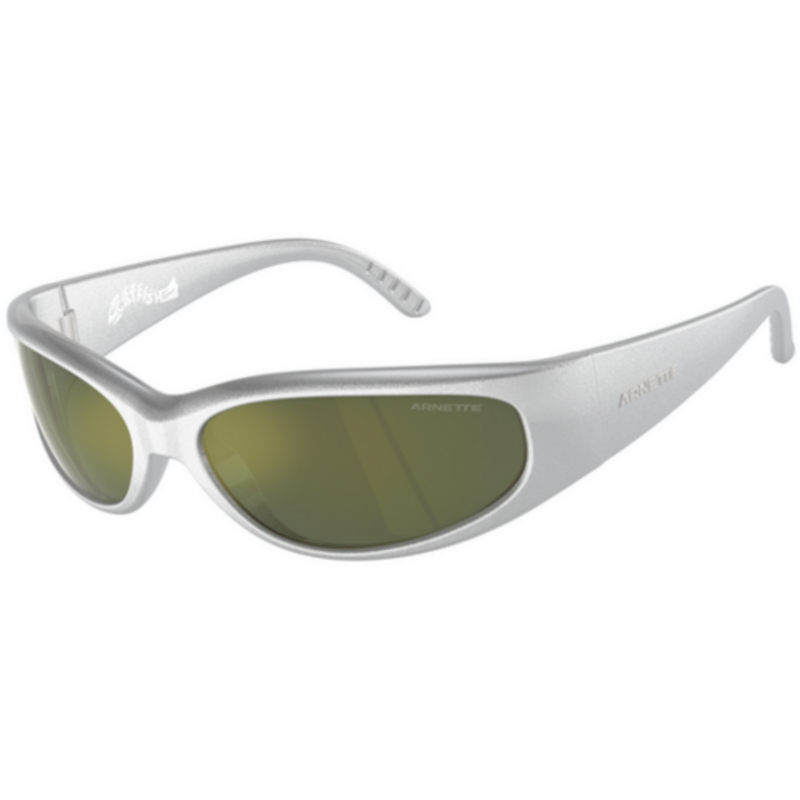 Sunglasses Arnette AN 4302 28676R Metallic Silver / Dark Green Mirror Petrol Policarbonate Standard 65mm