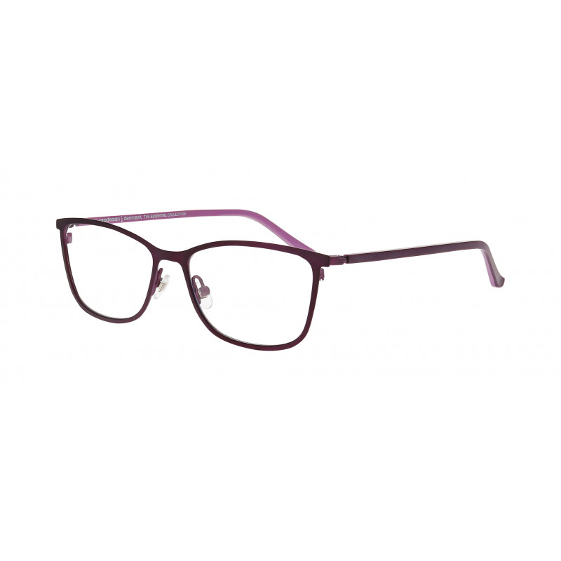 Eyeglasses Pro-design Denmark QUADRA 1 3931 Aubergine Dark Matt / Nosepad 51mm