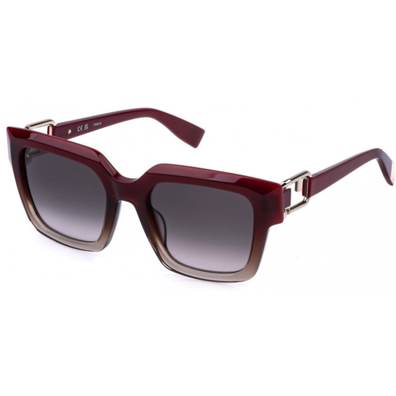 Sunglasses Furla SFU 981 0ah7 Bordeaux Grad. Brown Sunglasses Furla SFU 981 0ah7 Bordeaux Grad. Brown
