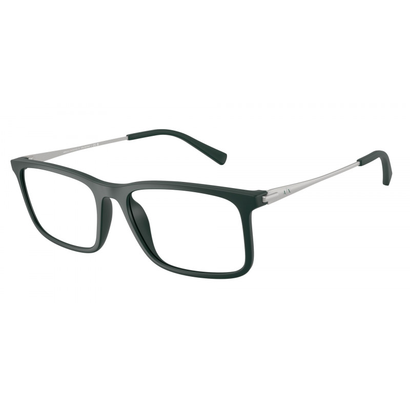 Eyeglasses Armani Exchange AX 3148 U 8417 Matte Green / Demo Lens 55mm