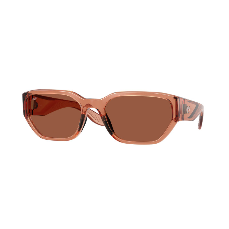 Sunglasses Costa Del Mar 6 S 9125 912506 Translucent Pink Sands / Copper 580p Policarbonate Polarized Sunglasses Costa Del Mar 6 S 9125 912506 Translucent Pink Sands / Copper 580p Policarbonate Polarized