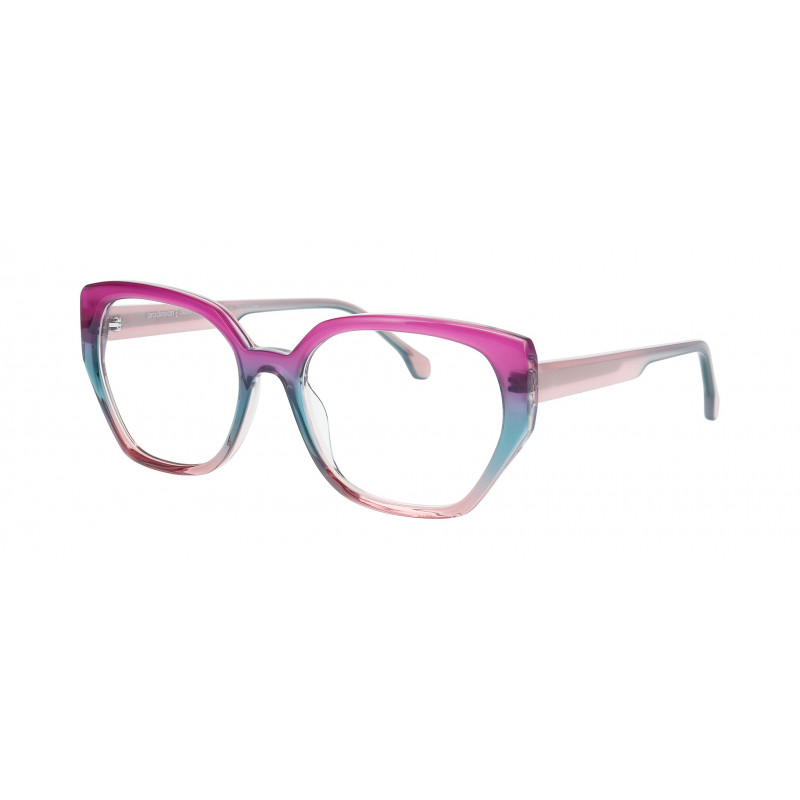 Eyeglasses Pro-design Denmark AURORA 2 3945 Aubergine Gradient Transparent / Nosepad 55mm