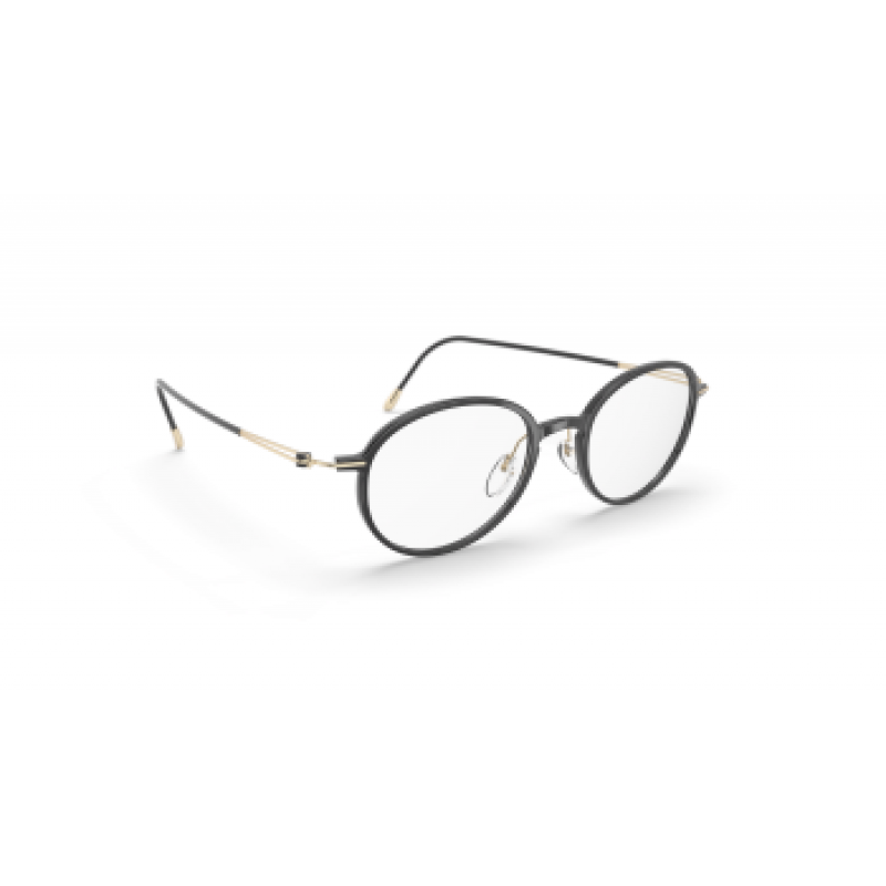 Eyeglasses Silhouette Lite Spirit Full Rim 2924 9020 Black Shiny / Gold 48mm
