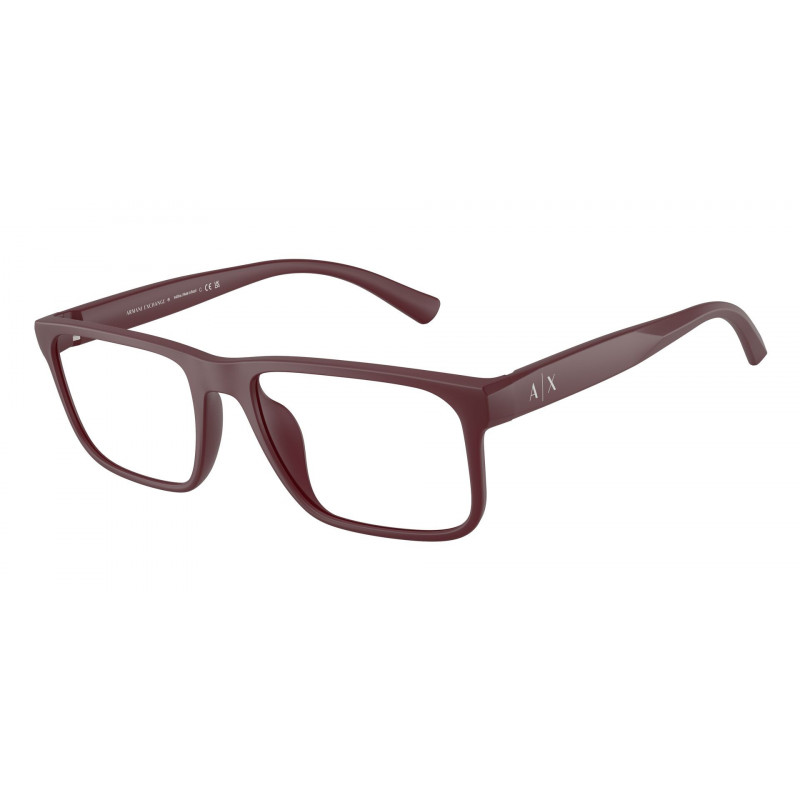 Eyeglasses Armani Exchange AX 3147 U 8413 Matte Burgundy / Demo Lens 54mm