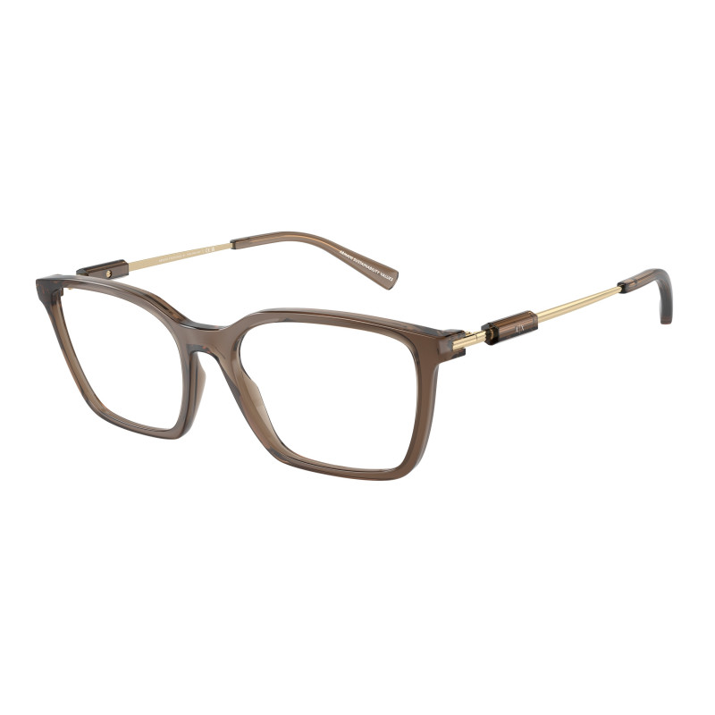 Eyeglasses Armani Exchange AX 3113 F 8349 Shiny Transparent Brown 54mm