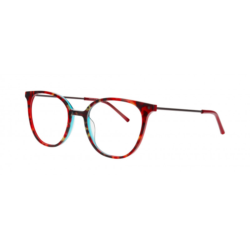 Eyeglasses Pro-design Denmark HEXA 1 4024 Red Medium Demi / Nosepad Eyeglasses Pro-design Denmark HEXA 1 4024 Red Medium Demi / Nosepad