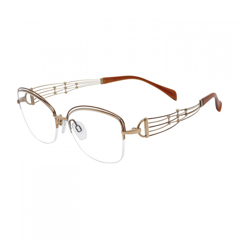 Eyeglasses Line Art 2184 Brown BR Eyeglasses Line Art 2184 Brown BR