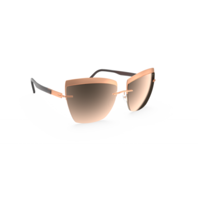 Sunglasses Silhouette Accent Shades 8189 3530 Rosegold / Brown Sunglasses Silhouette Accent Shades 8189 3530 Rosegold / Brown