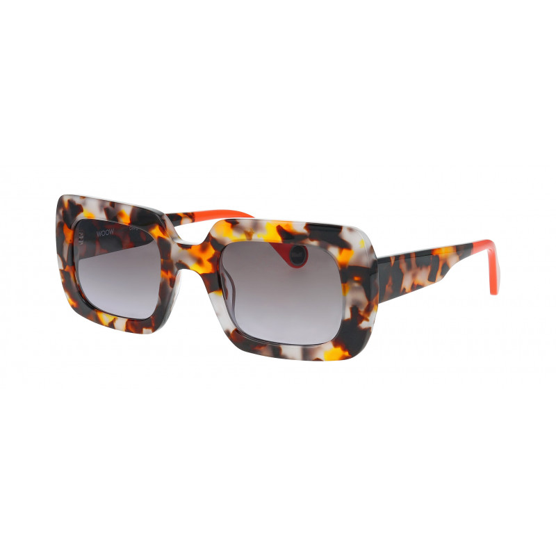 Sunglasses WOOW SUPER BLUFF 1 7018 Black Orange Camouflage 49mm