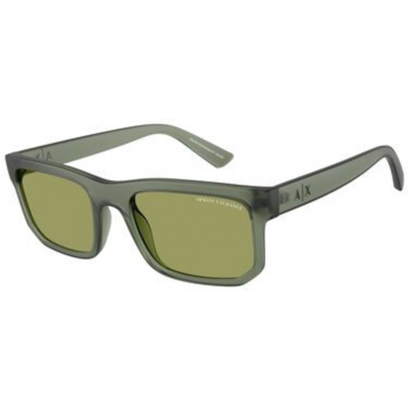 Sunglasses Armani Exchange AX 4165 S 83622A Matte Frosted Agave / Green Polyamide Standard 56mm