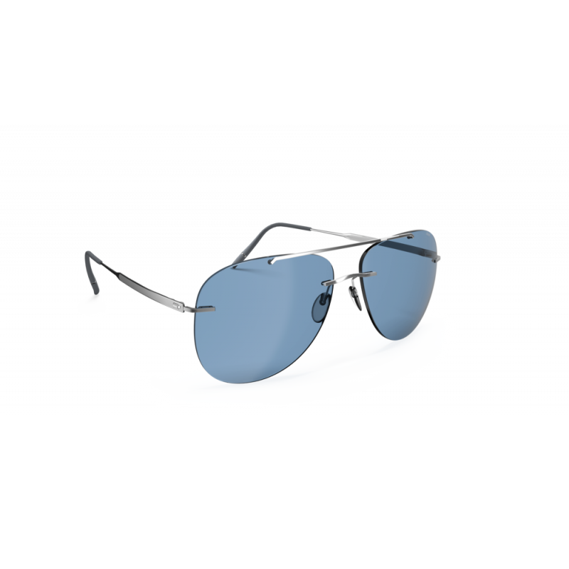 Sunglasses Silhouette Canatara Rimless 8751 7000 Silver Grey 59mm