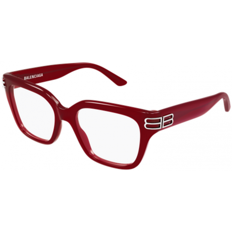 Eyeglasses Balenciaga BB 0437 O- 010 Red / Transparent 54mm